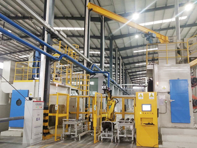 Robot shot blasting equipment